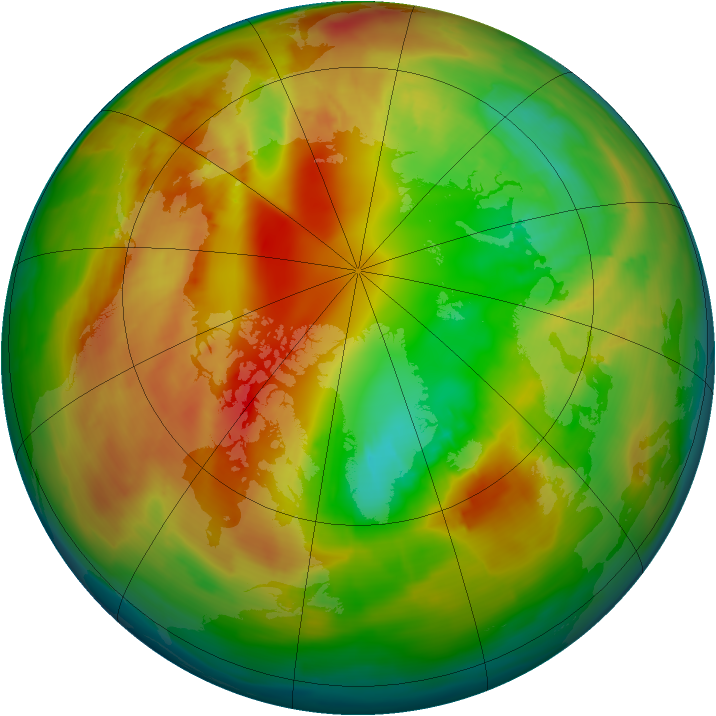Arctic ozone map for 20 February 2014